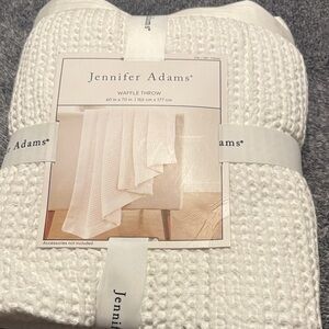 White Waffle Throw Blanket